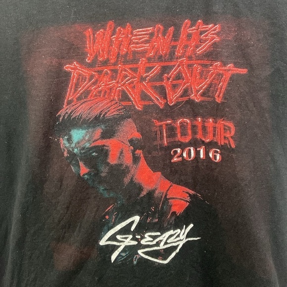 G-eazy -  Men's When Its Dark Out World Tour Tee 2016 Concert A$SP Ferg - Picture 3 of 8